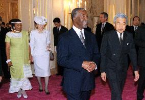S. African President Mbeki meets emperor, empress